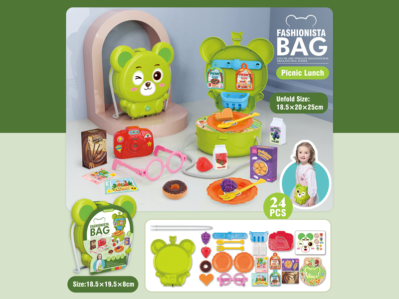 24PCS Bear Picnic Shoulder Bag