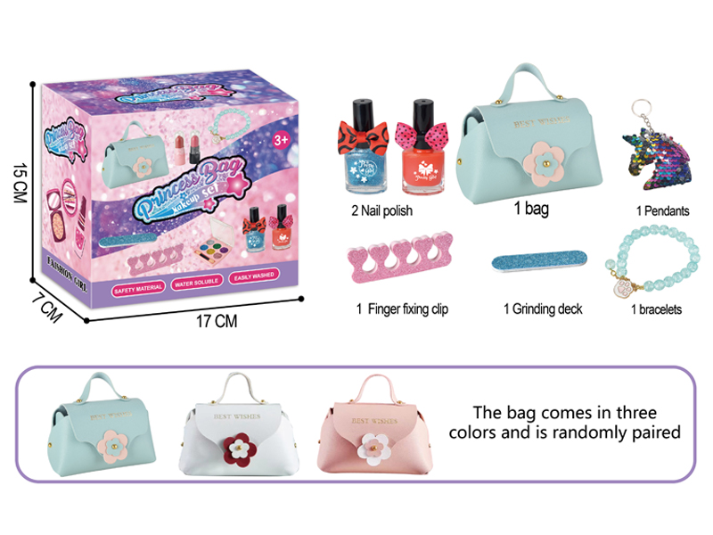Handbag Nail Oil Spoon Buckle Bracelet Set