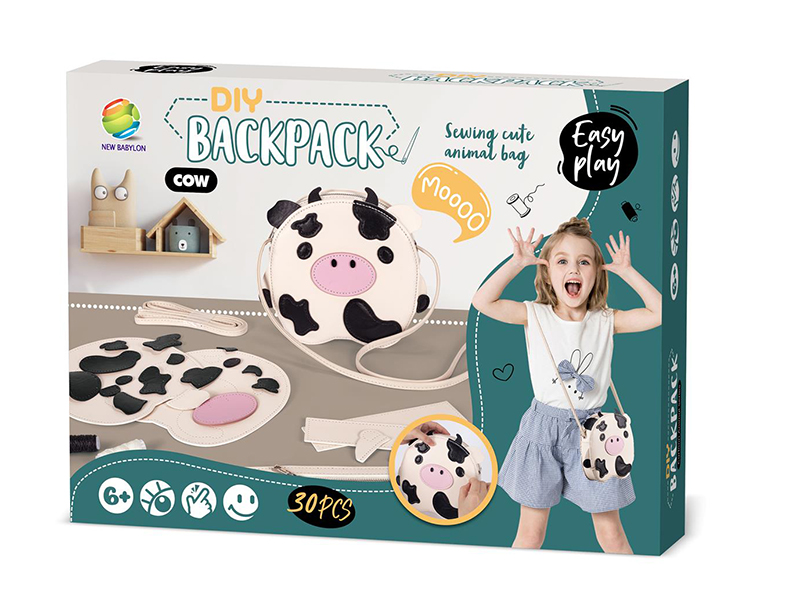 DIY Cartoon Cow Shoulder Bag