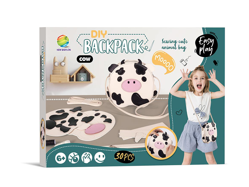 DIY Cartoon Cow Shoulder Bag