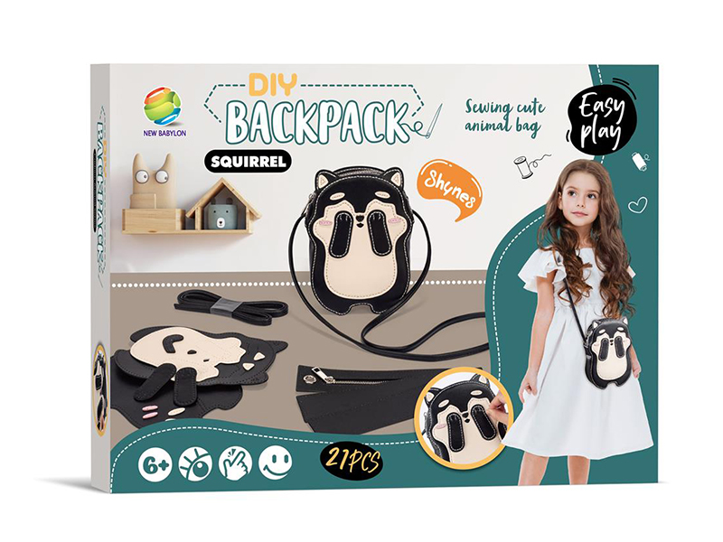 DIY Cartoon Squirrel Shoulder Bag