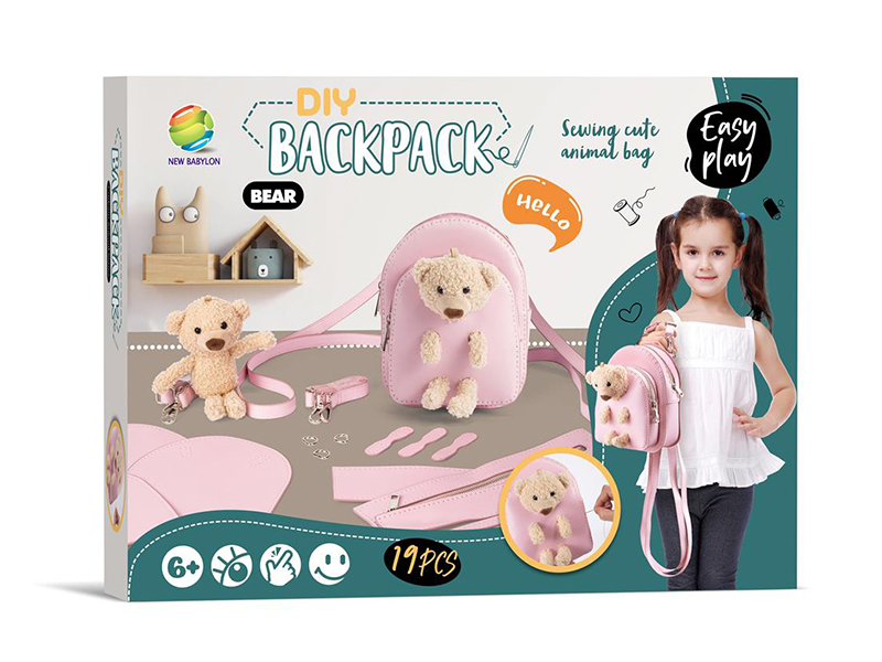 DIY Cartoon Bear Backpack
