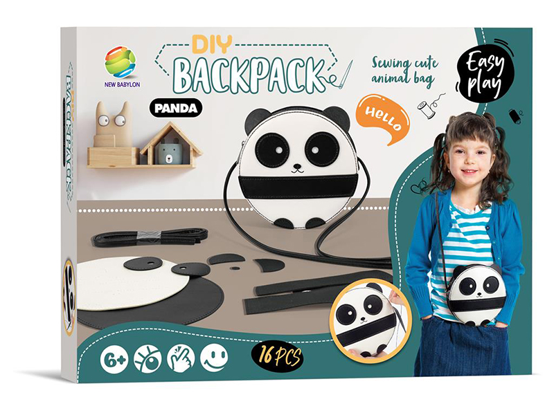 DIY Cartoon Panda Shoulder Bag