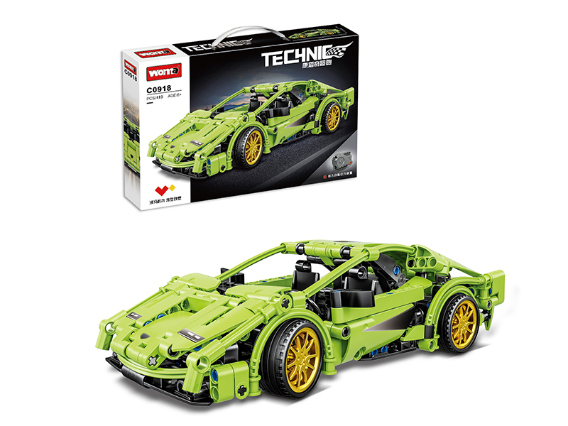 Countach Supercar Building Blocks - With Pull Back Function 419pcs
