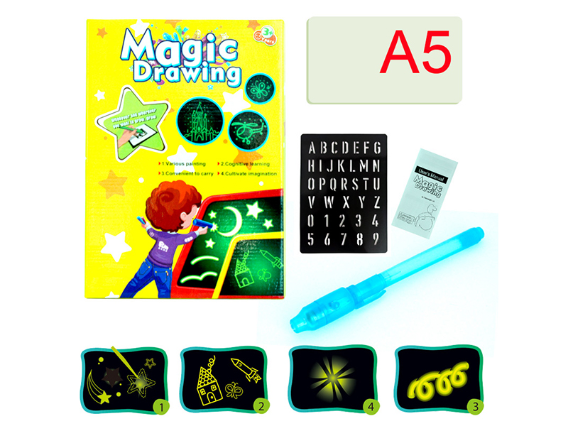 Luminous Writing Board/Fluorescent Painting Board（A5）