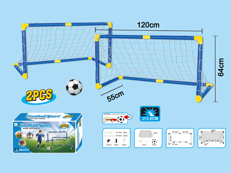 2PCS Pipe Football Goal Toy