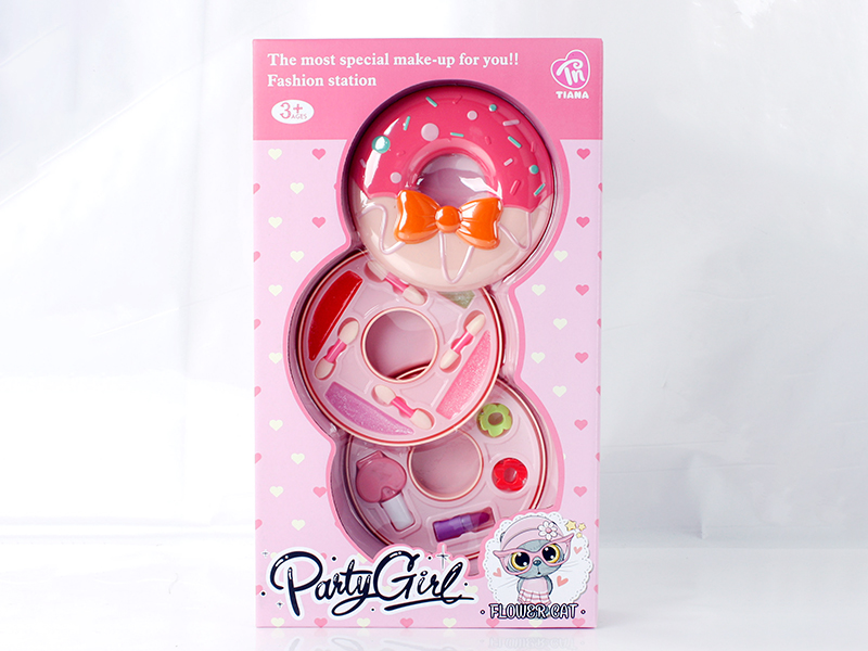 Doughnut Shaped 2 Layers Makeup Box