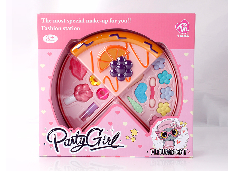 Pizza Shaped 2 Layers Makeup Box