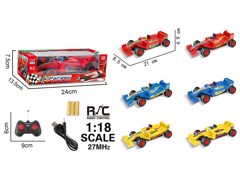 1:18 4-Channel Remote Control Equation Car(Include Batteries)