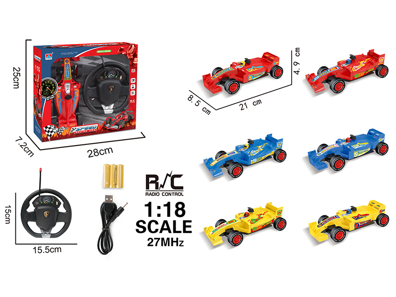 1:18 4-Channel Remote Control Equation Car