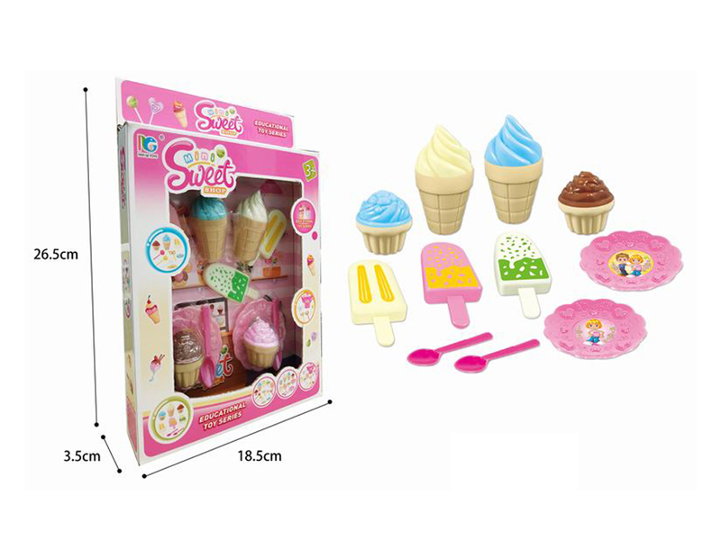 Ice Cream And Ice Cream Toy Set