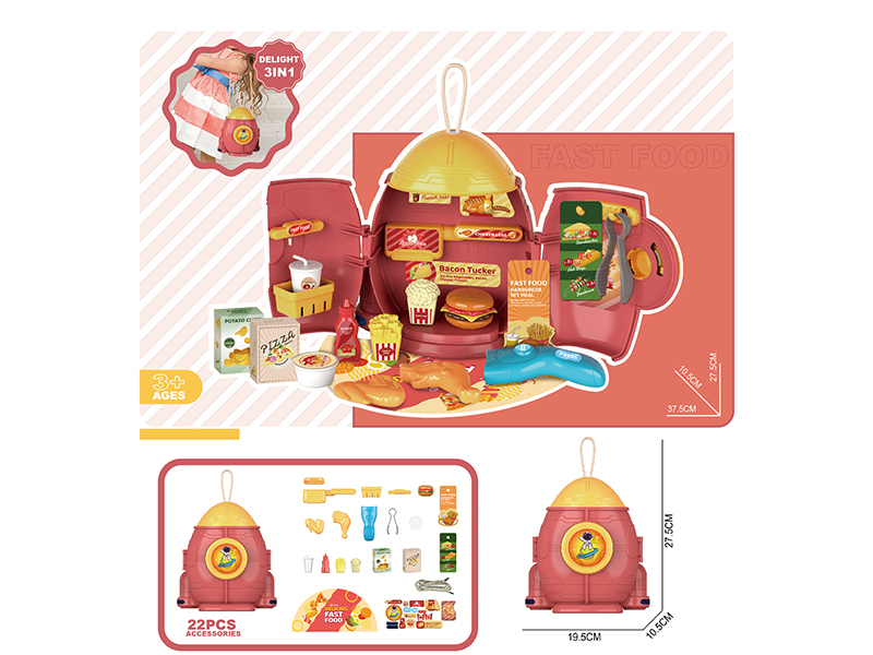 Fast Food Theme Rocket Shoulder Bag 22pcs