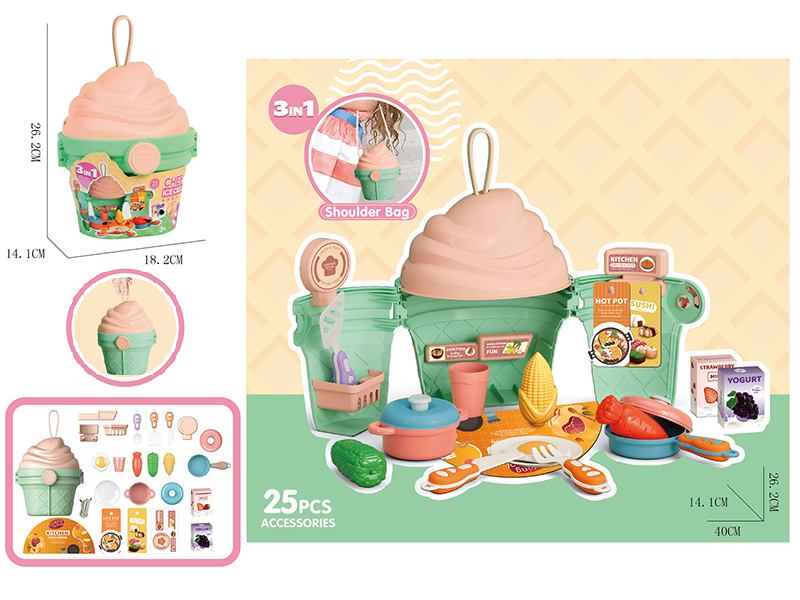 Kitchen Theme Ice Cream Shoulder Bag 25pcs