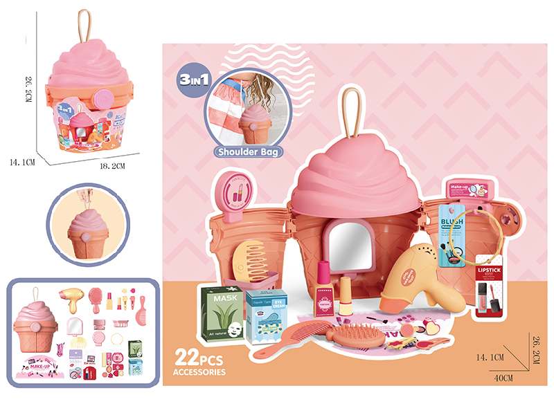 Beauty Theme Ice Cream Shoulder Bag 22pcs