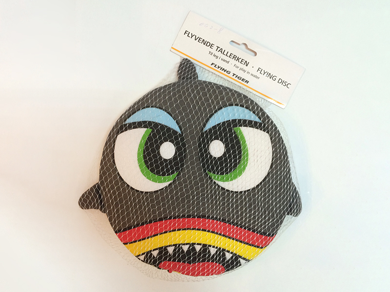 Shark Pattern Water Cloth Sponge Frisbee