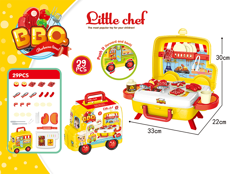 21PCS Barbecue Toy Car