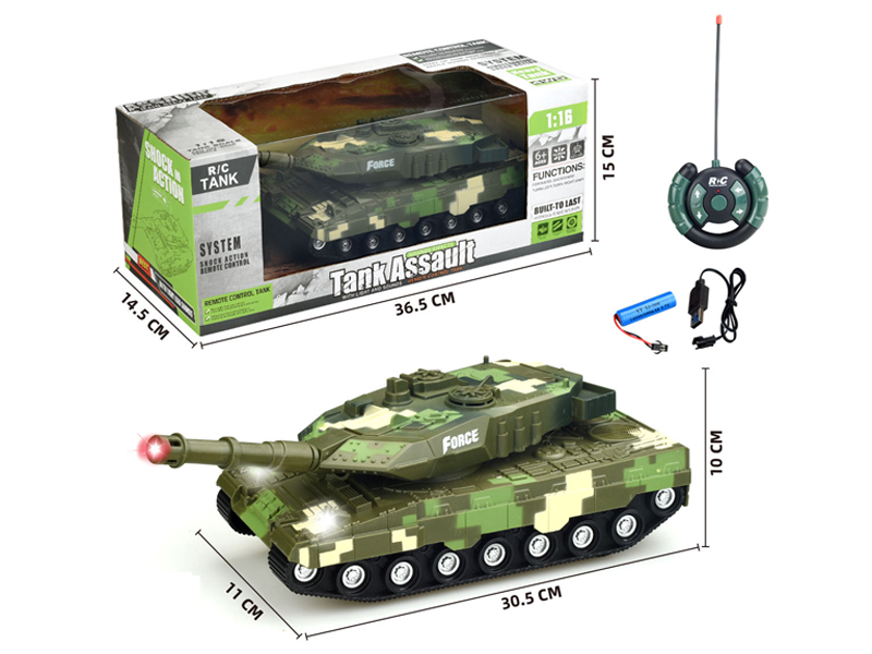 1:16 27Mhz 4Ch R/C Russian German Leopard 2A7 Tank
