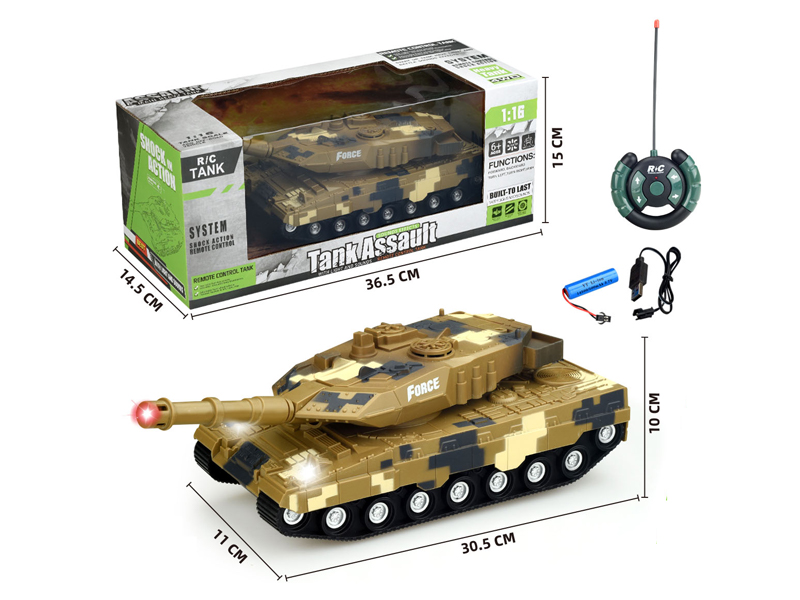 1:16 27Mhz 4Ch R/C Russian German Leopard 2A7 Tank