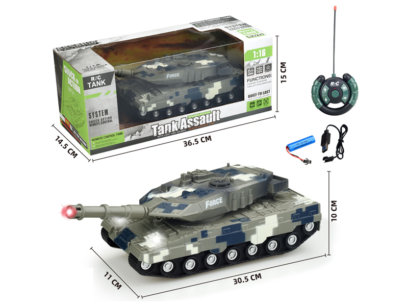 1:16 27Mhz 4Ch R/C Russian German Leopard 2A7 Tank