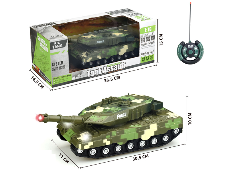 1:16 27Mhz 4Ch R/C Russian German Leopard 2A7 Tank