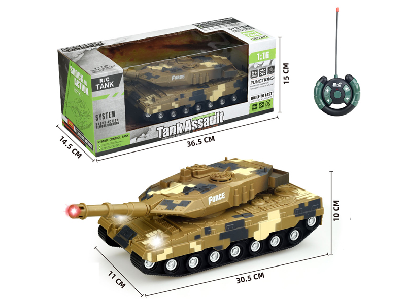 1:16 27Mhz 4Ch R/C Russian German Leopard 2A7 Tank