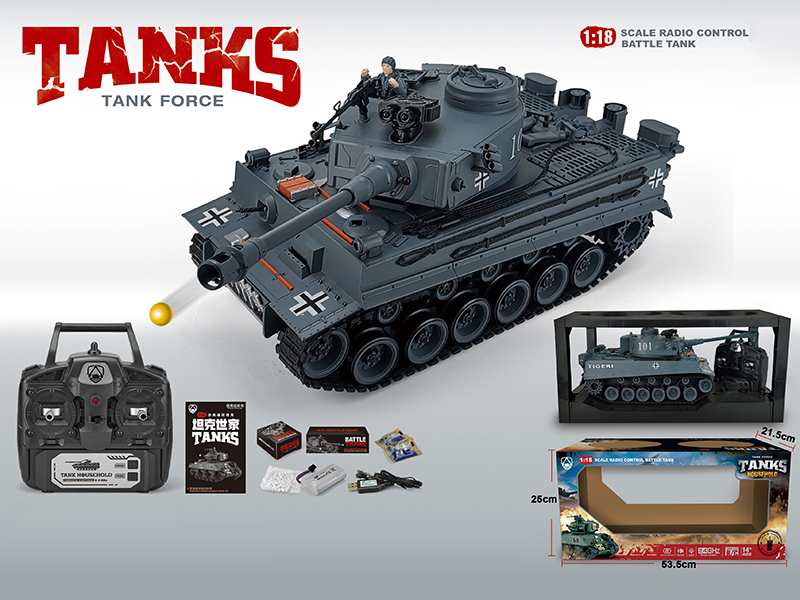 1:18 2.4G 20-Channel Remote Control Tank