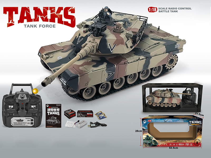 1:18 2.4G 20-Channel Remote Control Tank