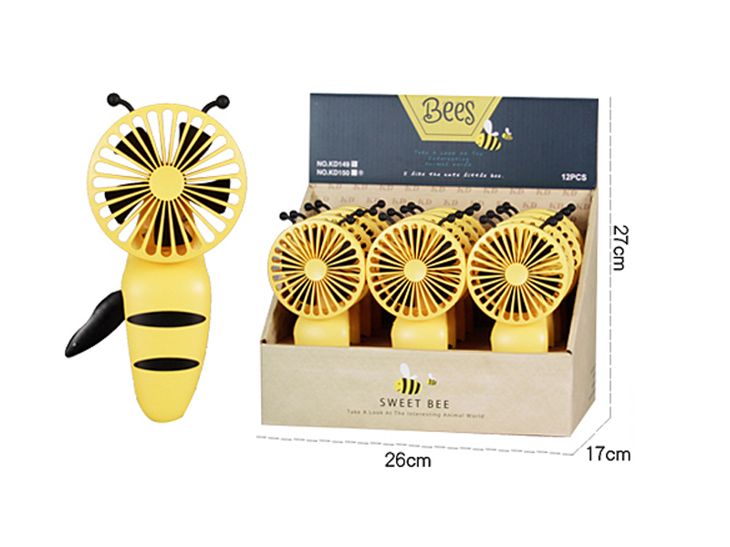 Bee Hand Pressure Fan 12pcs
