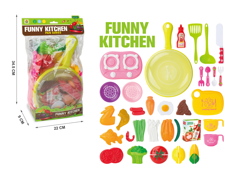 Frying Pan Kitchenware Fruit And Vegetable Set