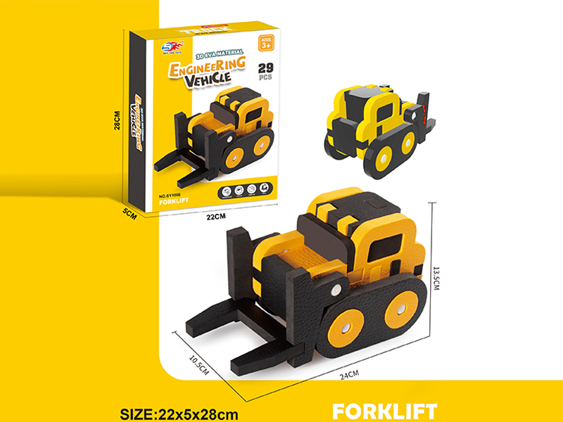 3D Eva Assembly Building Block - Forklift (29Pcs)