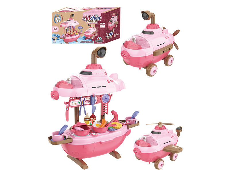3 In 1 Aircraft Submarine Kitchen