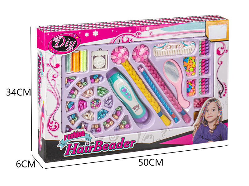 Girls Fashion Beauty Toy DIY Hair Beader