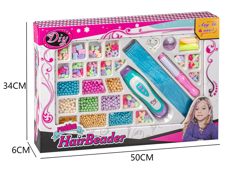Girls Fashion Beauty Toy DIY Hair Beader