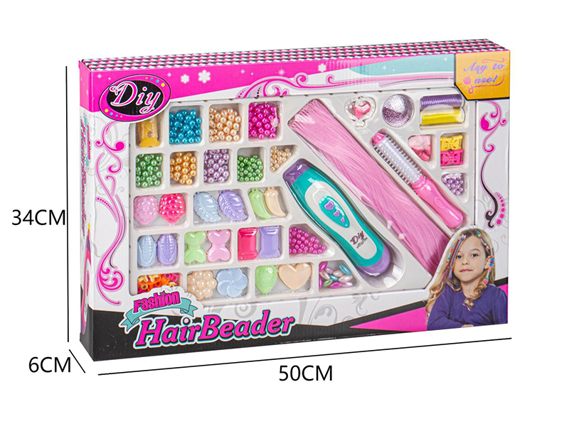 Girls Fashion Beauty Toy DIY Hair Beader