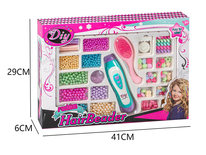 Girls Fashion Beauty Toy DIY Hair Beader