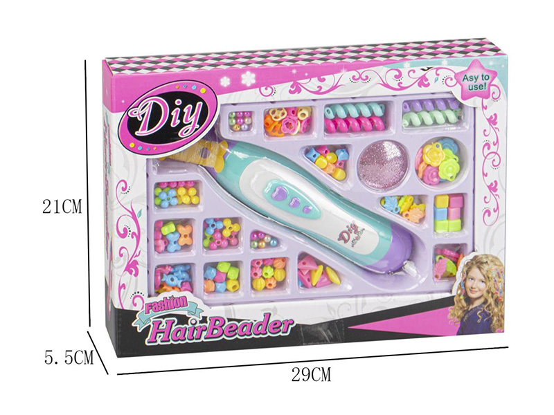 Girls Fashion Beauty Toy DIY Hair Beader