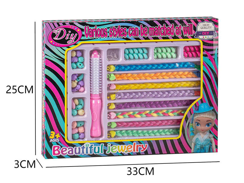 Girls Fashion Beauty Toy DIY Hair Beader