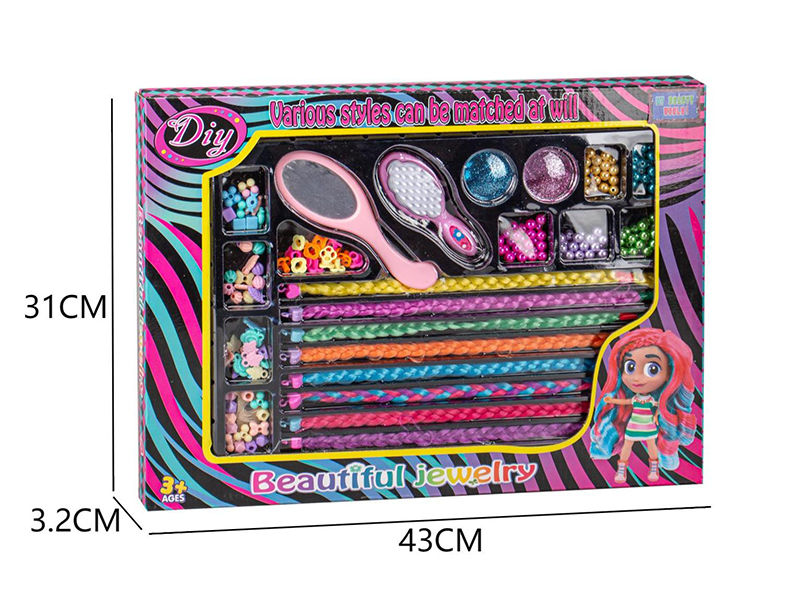 Girls Fashion Beauty Toy DIY Hair Beader