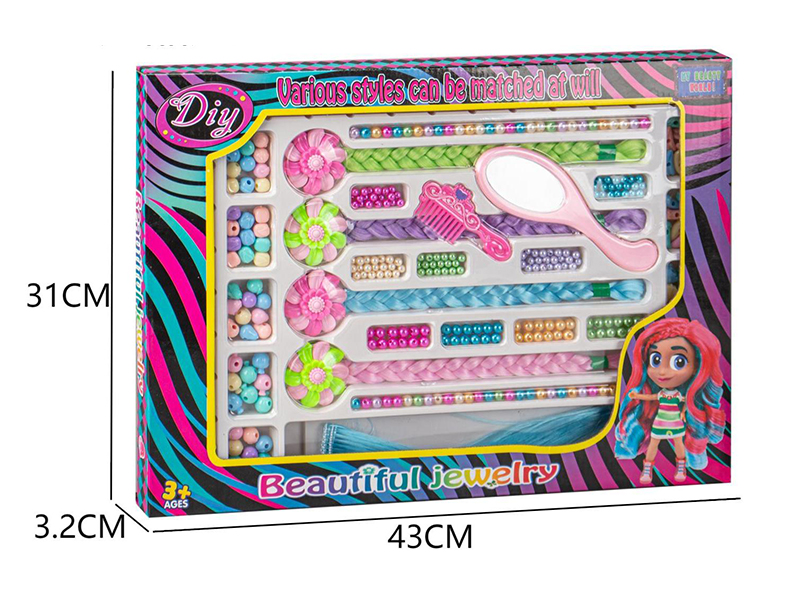 Girls Fashion Beauty Toy DIY Hair Beader