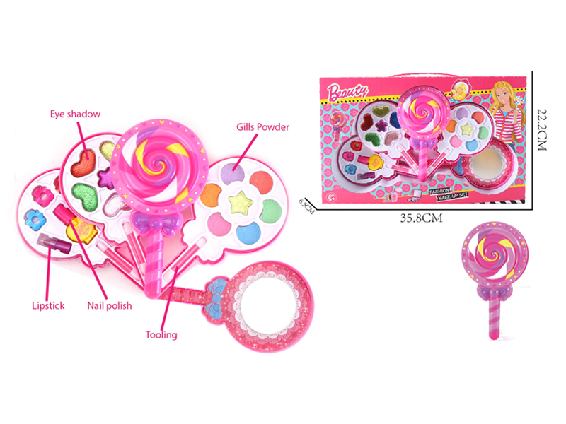 Four Layer Fashionable Doll Lollipop Cosmetics