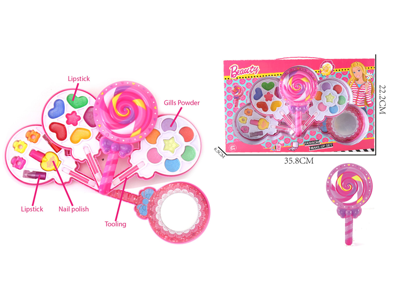 Four Layer Fashionable Doll Lollipop Cosmetics