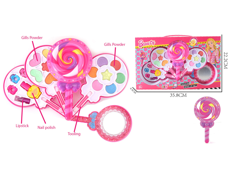 Four Layer Fashionable Doll Lollipop Cosmetics