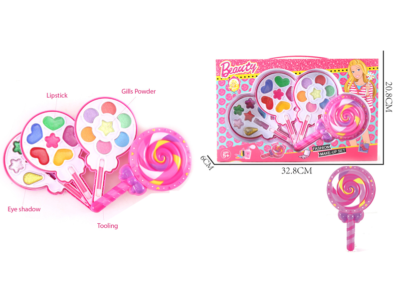 Three Layer Fashionable Doll Lollipop Cosmetics