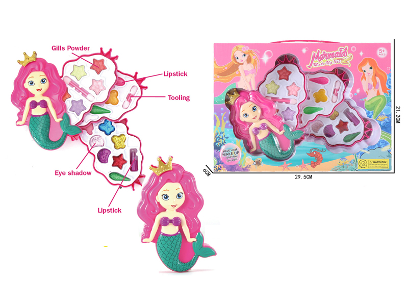 Three Layer Mermaid Cosmetics Set