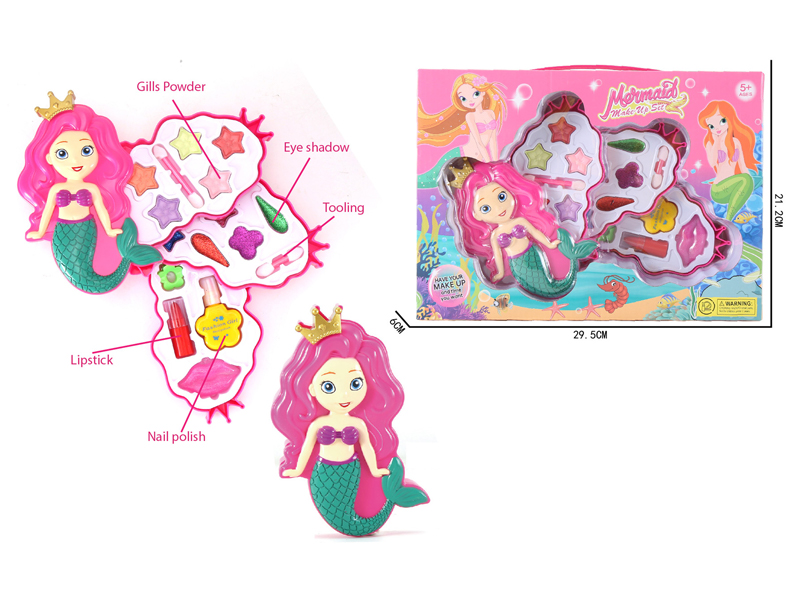 Three Layer Mermaid Cosmetics Set