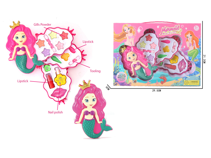 Three Layer Mermaid Cosmetics Set