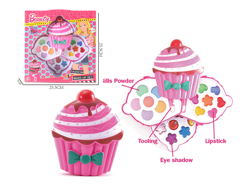 Three Layer Fashion Doll Cake Cosmetics