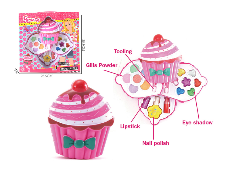 Three Layer Fashion Doll Cake Cosmetics