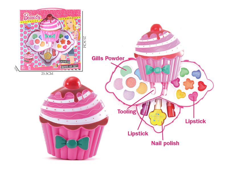 Three Layer Fashion Doll Cake Cosmetics