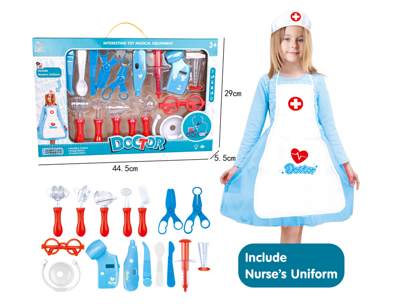18PCS Boy Doctor Toy with Nurse Apron